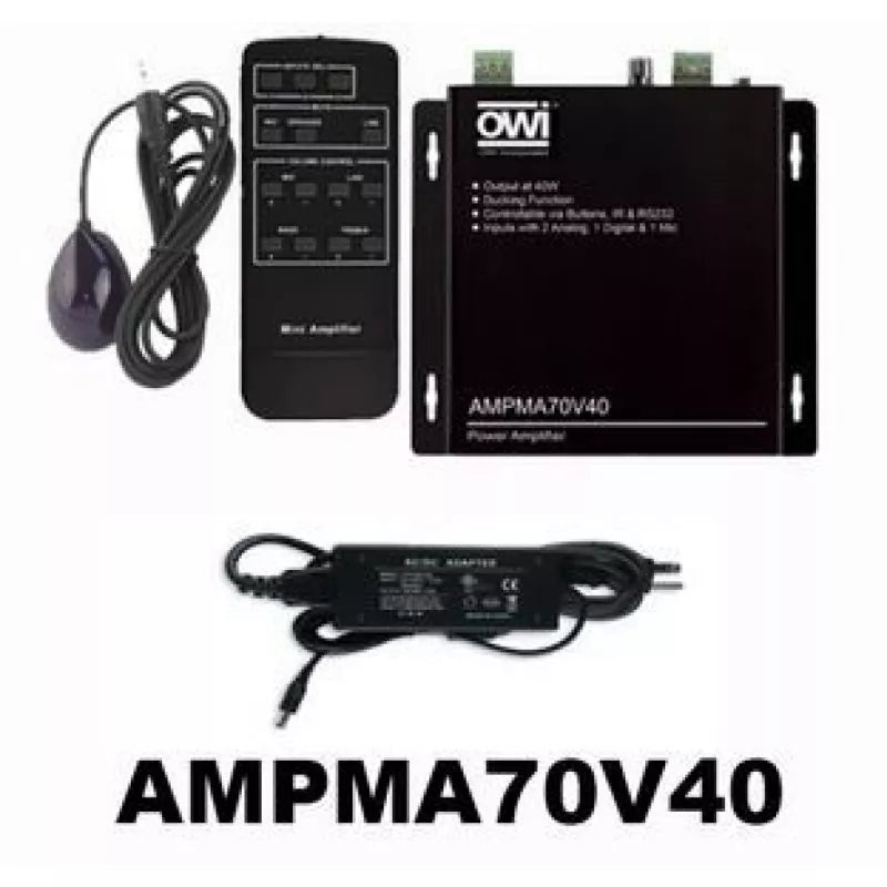 OWIINC AMPMA70V40 Black AMPMA70V40 is a 40 Watt