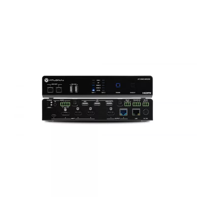 Atlona AT-OME-MS52W Multi-format 5x2 Matrix Switcher