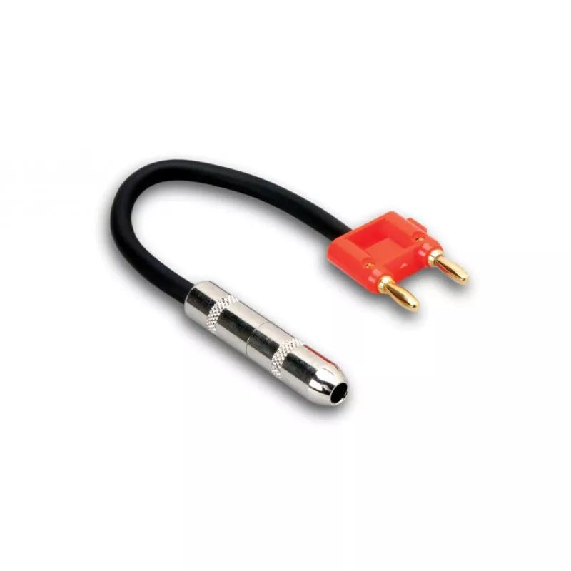 Hosa BNP-116RD SPEAKER ADAPTOR 1/4" TS - BANANA RD 6IN