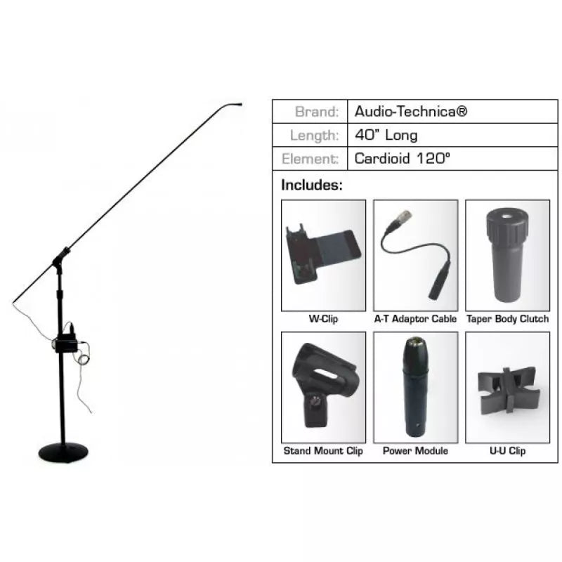 Ace Backstage CSM-40CW 3.5ft AT Cardioid for Wrless