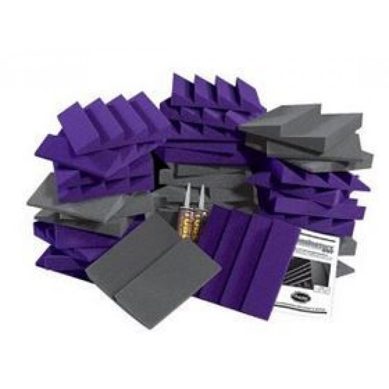 AURACO D36PUR Designer Series Roominator Kit (36 panels, Charcoal, Purple)