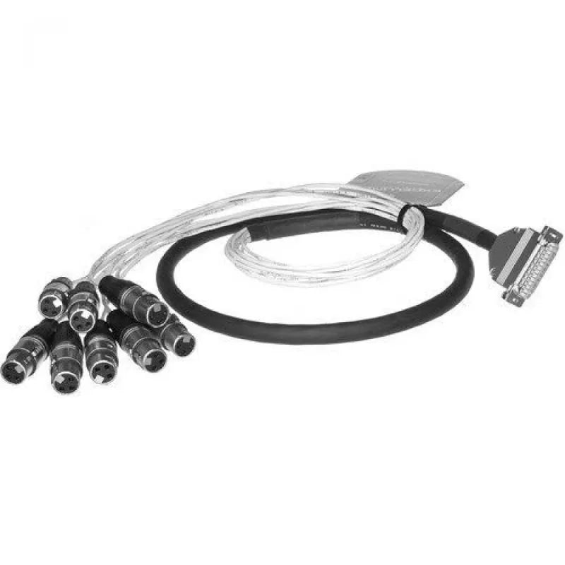 Rapco-Horizon DD8IO192XFXM-10 10' DB25 TO 4XLR(M)4(F)