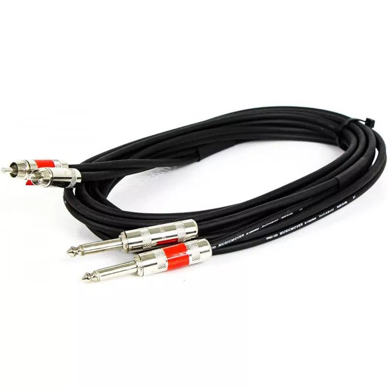 Rapco-Horizon DKQR-3 DUAL CABLE QTR TO RCAM 3FT
