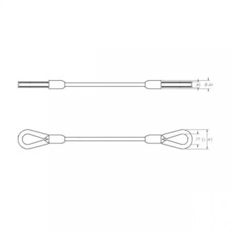 Adaptive Technologies FC-018 Wire Rope Kit, 18in pair