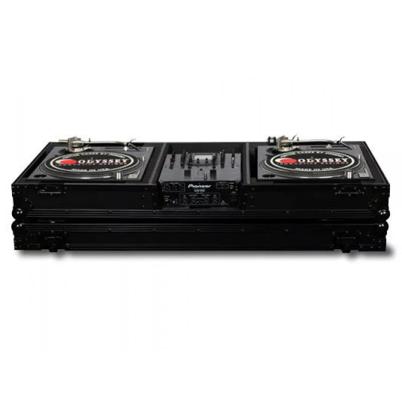 Odyssey FZBM10WBL BLACK LABEL DJ COFFIN W/WHLS F