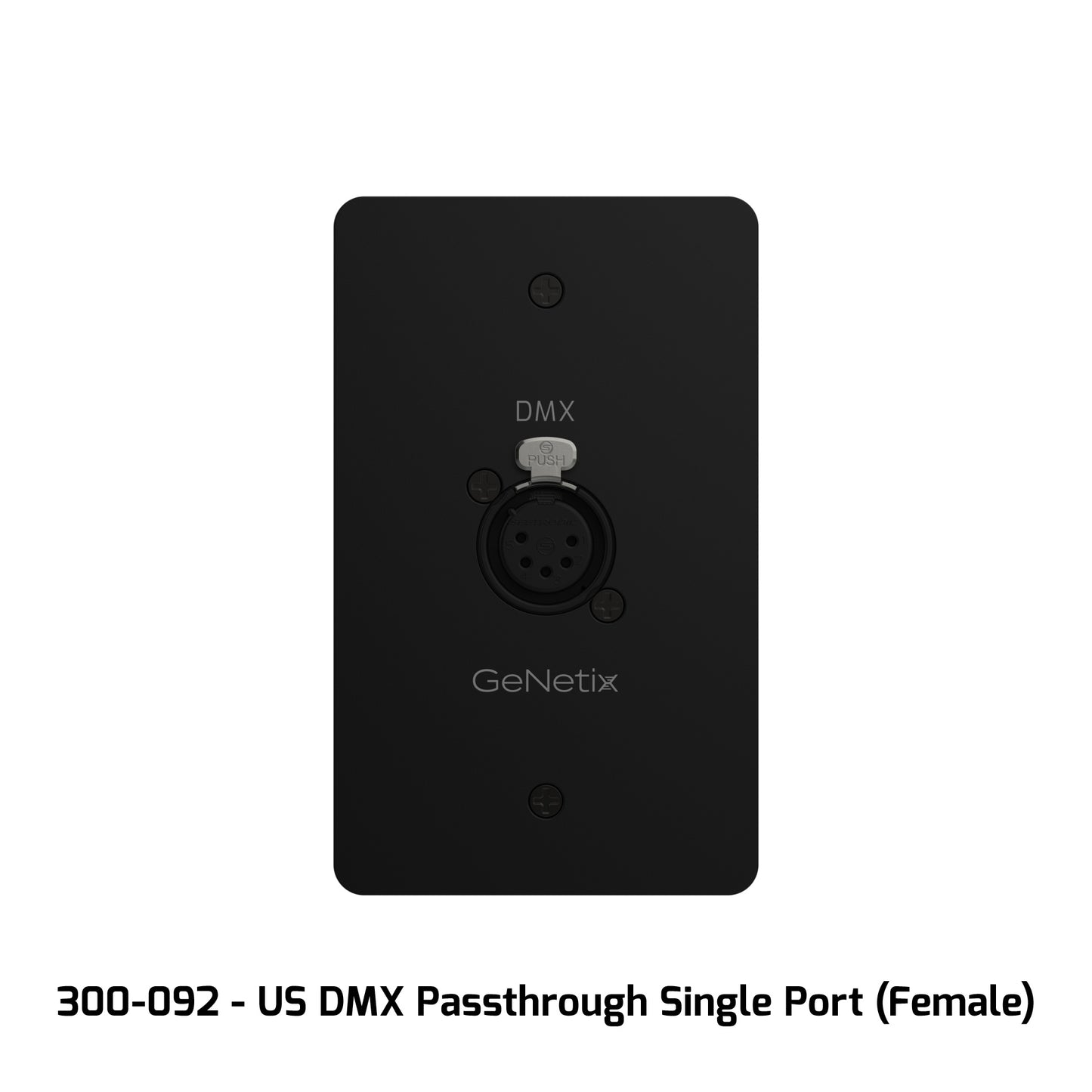 ChamSys GeNetix DMX Passthrough Wall Plate | Single Port Female