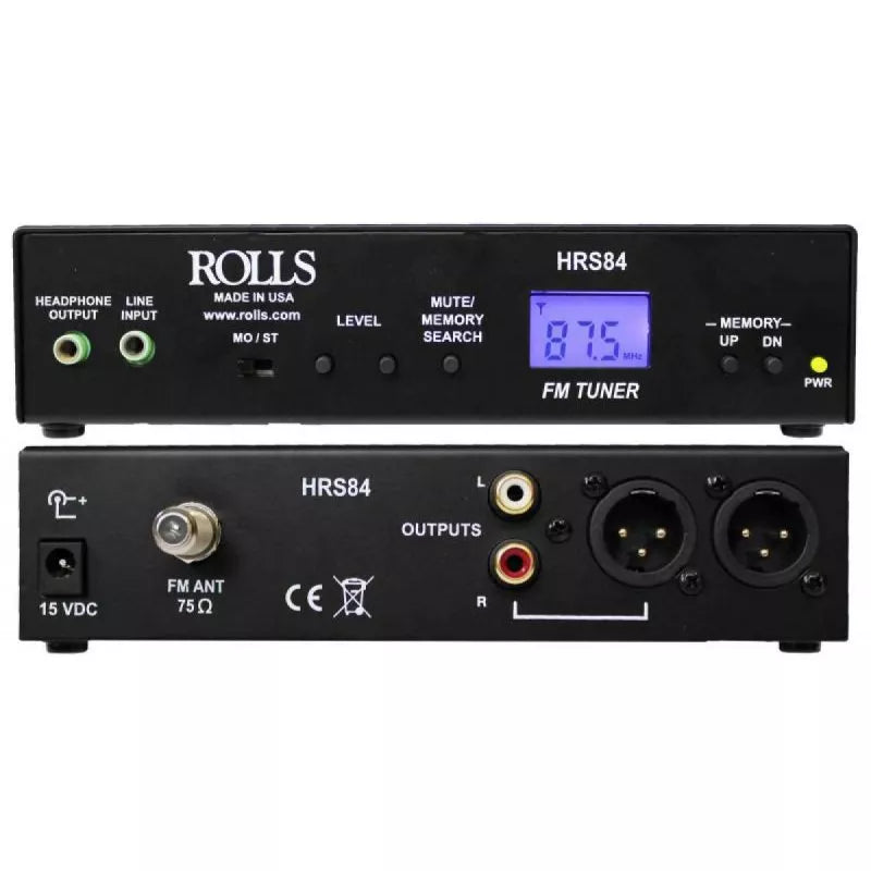 Rolls HRS84 Digital FM Tuner with XLR's