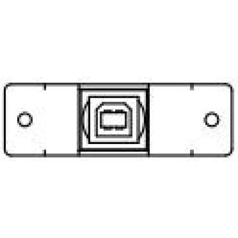 FSR IPS-D718S-BLK Black sng Ht. USB B Bulhead