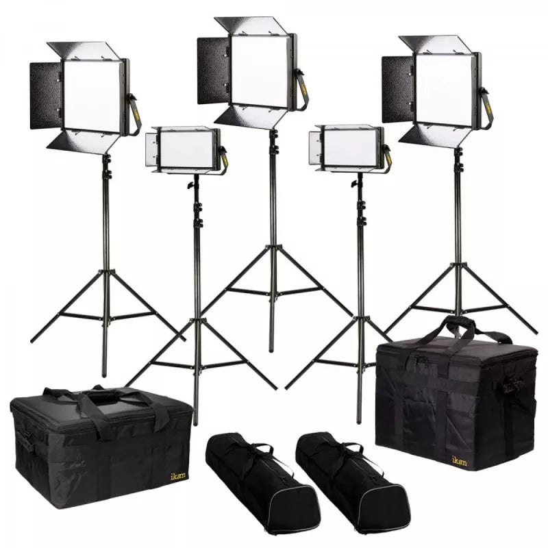IKAN LB-3F2H Lyra Bi-Color 5-Point LED Soft Panel Light Kit