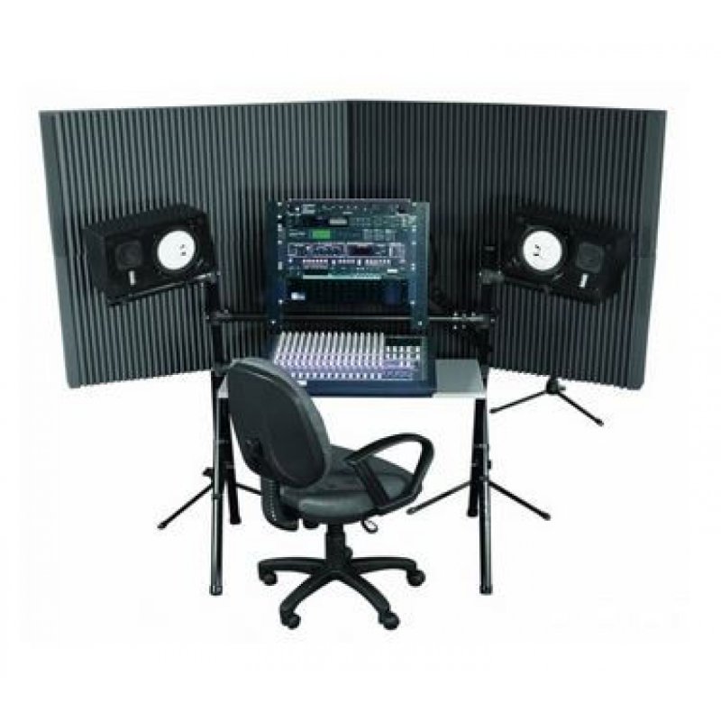 AURACO MAX420CHA MAX-Wall Series Portable Acoustric Treatment (4 - 20"x48" panels, Charcoal)