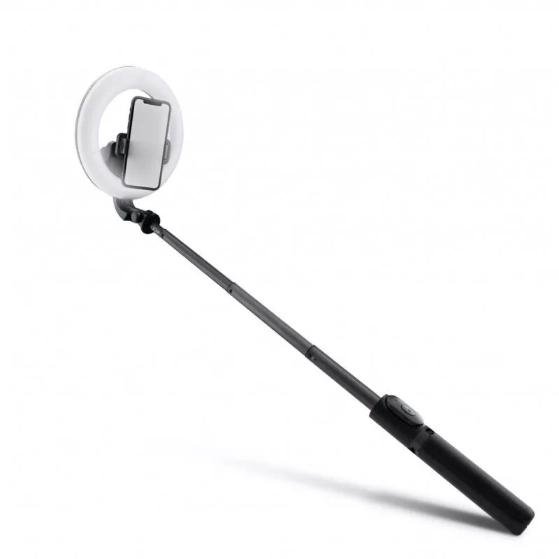 Mackie mRING-6 6" Battery-Powered Ring Light with Convertible Selfie Stick/Stand and Remote