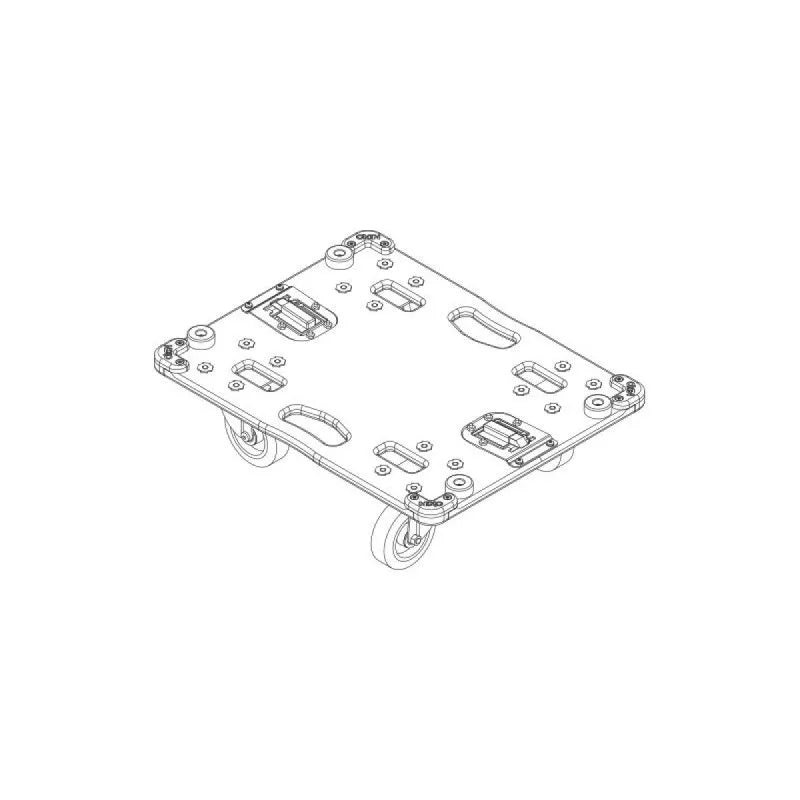 Nexo MST-WBMSUB15 Wheel board for a single MSUB1