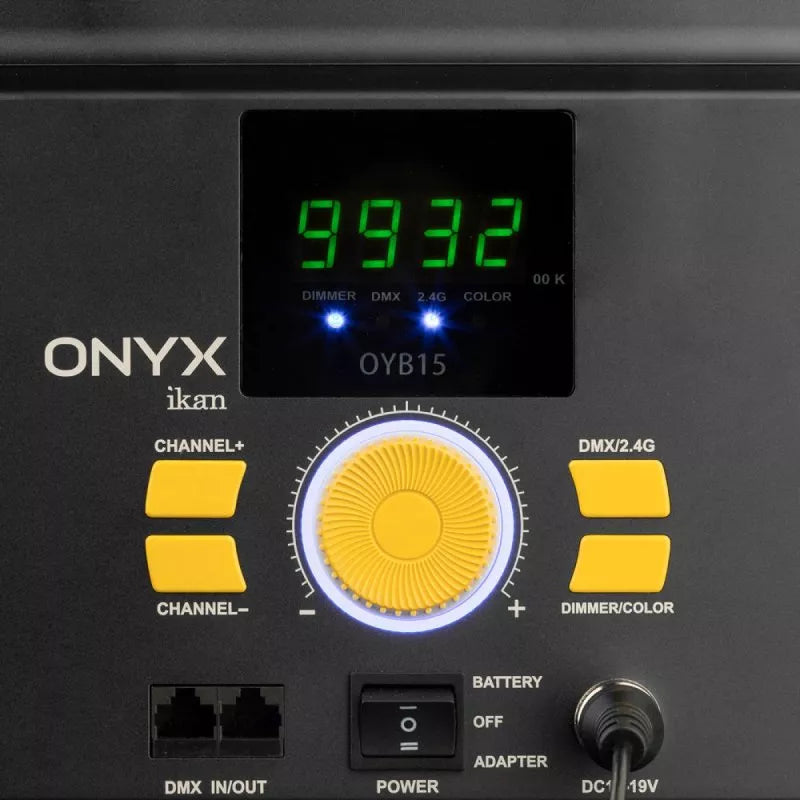 IKAN OYB15 Onyx 2 x 1 Bi-Color 3200K-5600K Aluminum LED Light