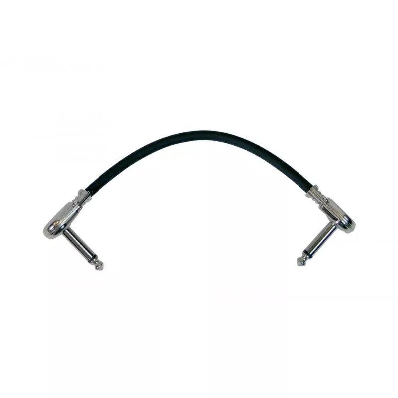 On-Stage TMP-PC506B 6" Patch Cable w/ Pancake Connectors (Black)
