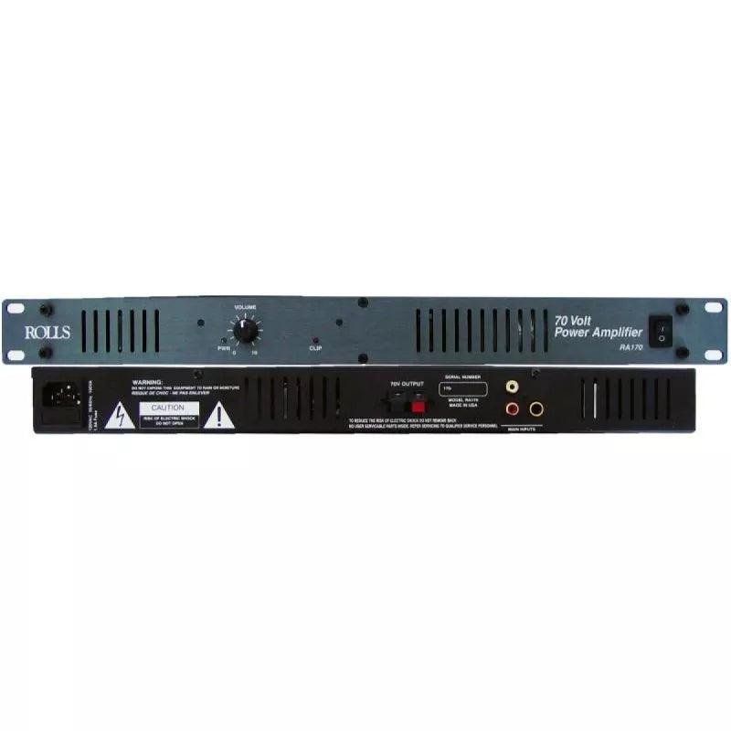 Rolls RA170 70 VOLT/70WATT AMP 1RU