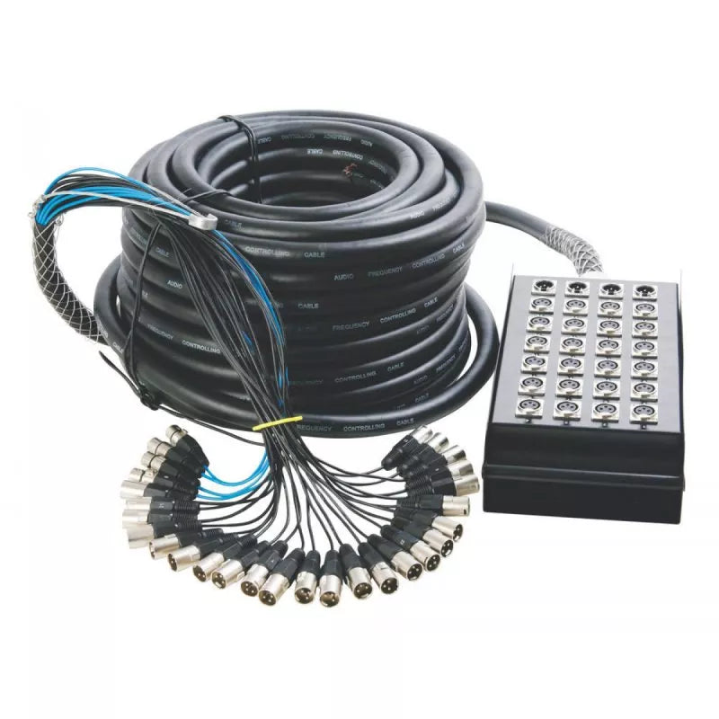 On-Stage TMP-SNK244100V2 100' 24-Channel/4-Return Stage Snake