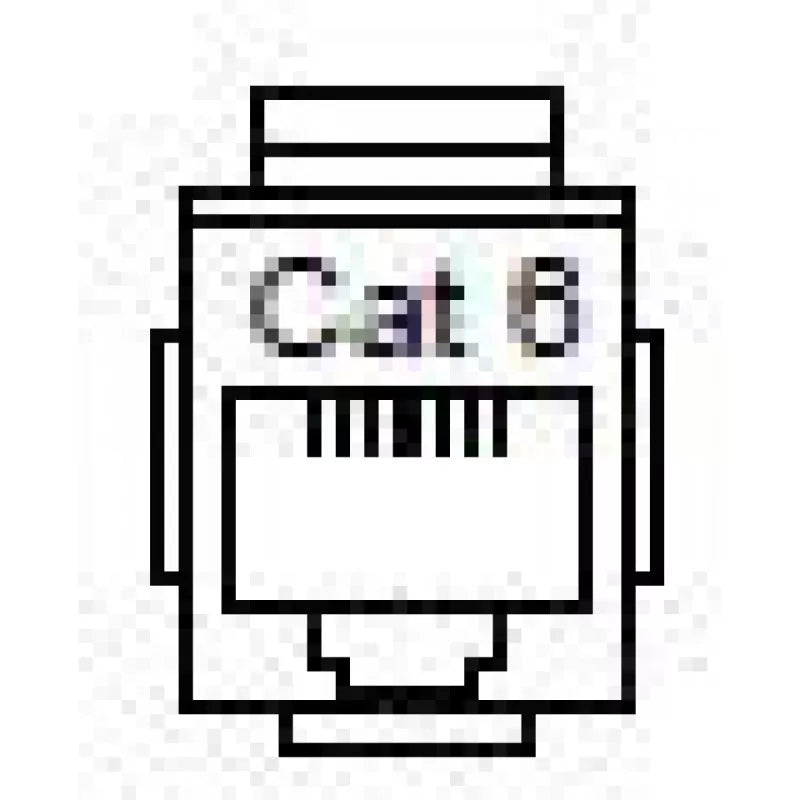 FSR SS-RJCAT6-B Black RJ45 CAT 6 Pass Thru Sna