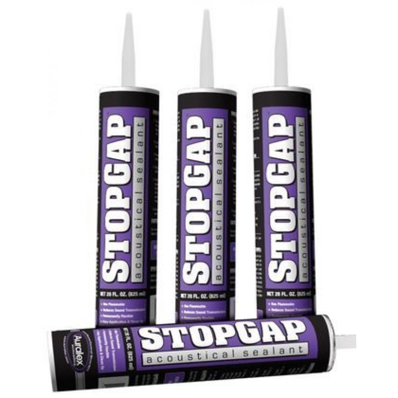 AURACO STOPGAP Acoustical Sealant, 16 oz Tube
