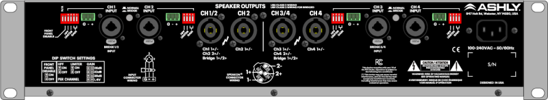Ashly ECOTOUR1500.4-120V-U