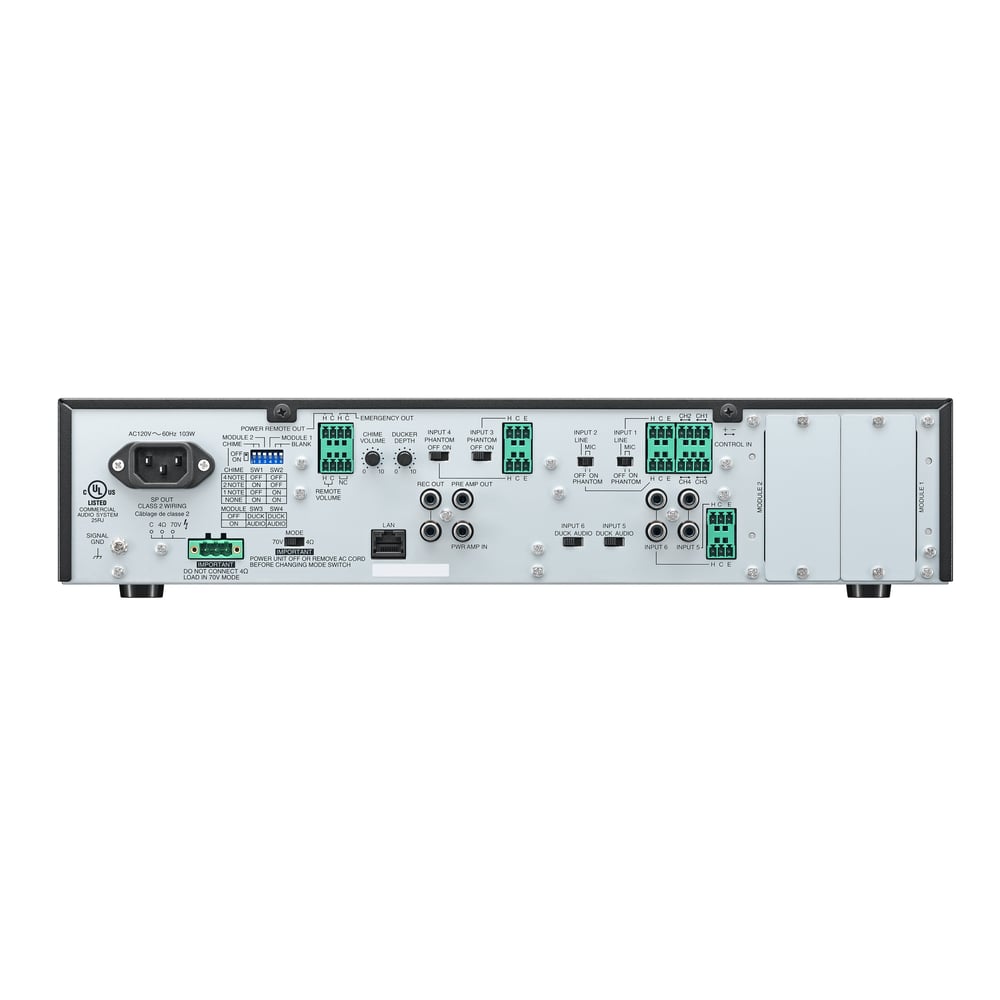 TOA A-824D Mixer/Digital Amplifier - 240W - Six Audio Input