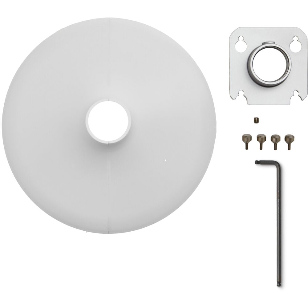 Shure A901W-R-PM-1.5IN 1.5" Pole Mounting Accessory Kit For Mxa901-R Microphones, White