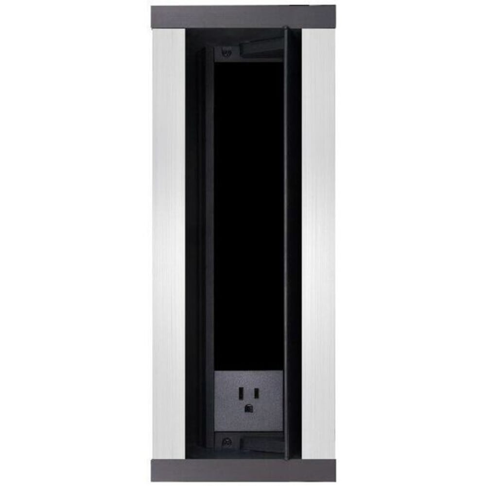 AMX AMX-FG560-03S-NA Hydraport 12 Module Connection Port, Brushed Aluminum W/Us Pwr Outlt