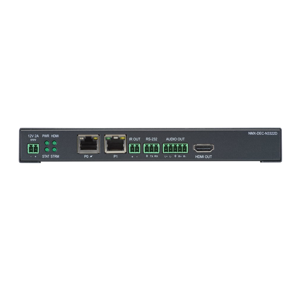 AMX AMX-N33D001 4K60 H.26X/Dante Av-H Decoder