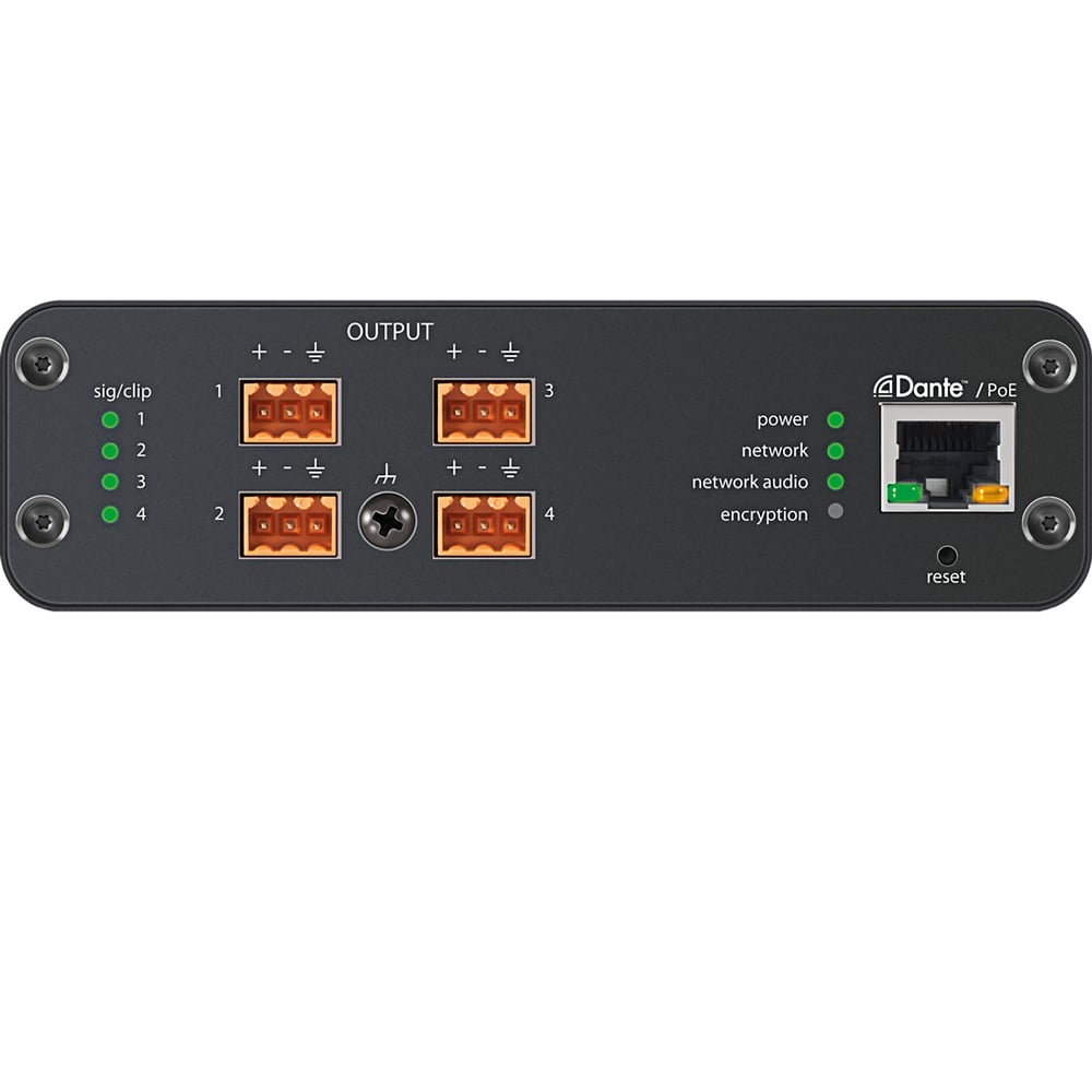 Shure ANI4OUT-BLOCK 4-Channel Dante Mic/Line Audio Network