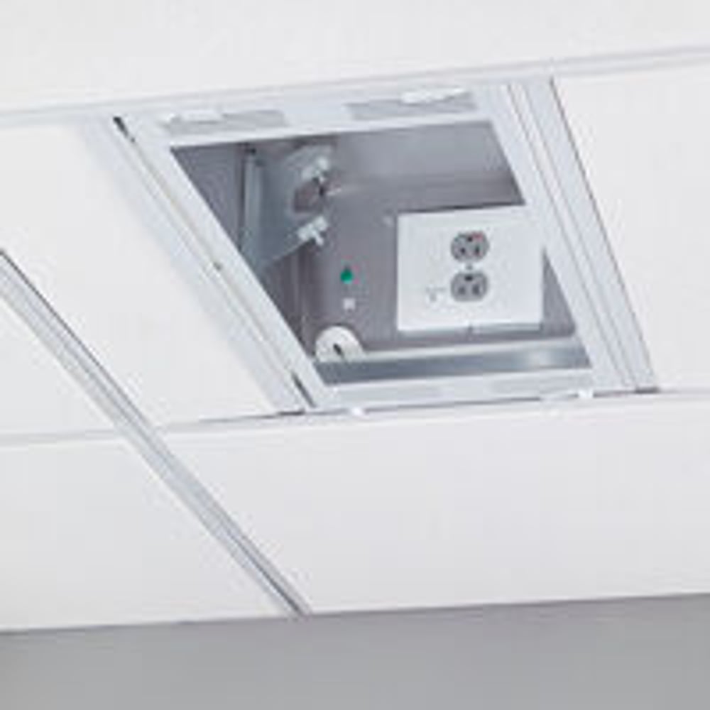 Chief CMS491P2 Ceiling Storage Box 1X2 W/Power