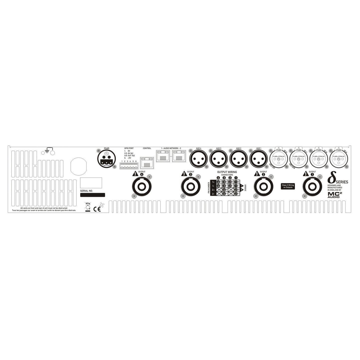 Danley D14K4-DSP-220-DANTE 4-Channel Amplifier with DSP
