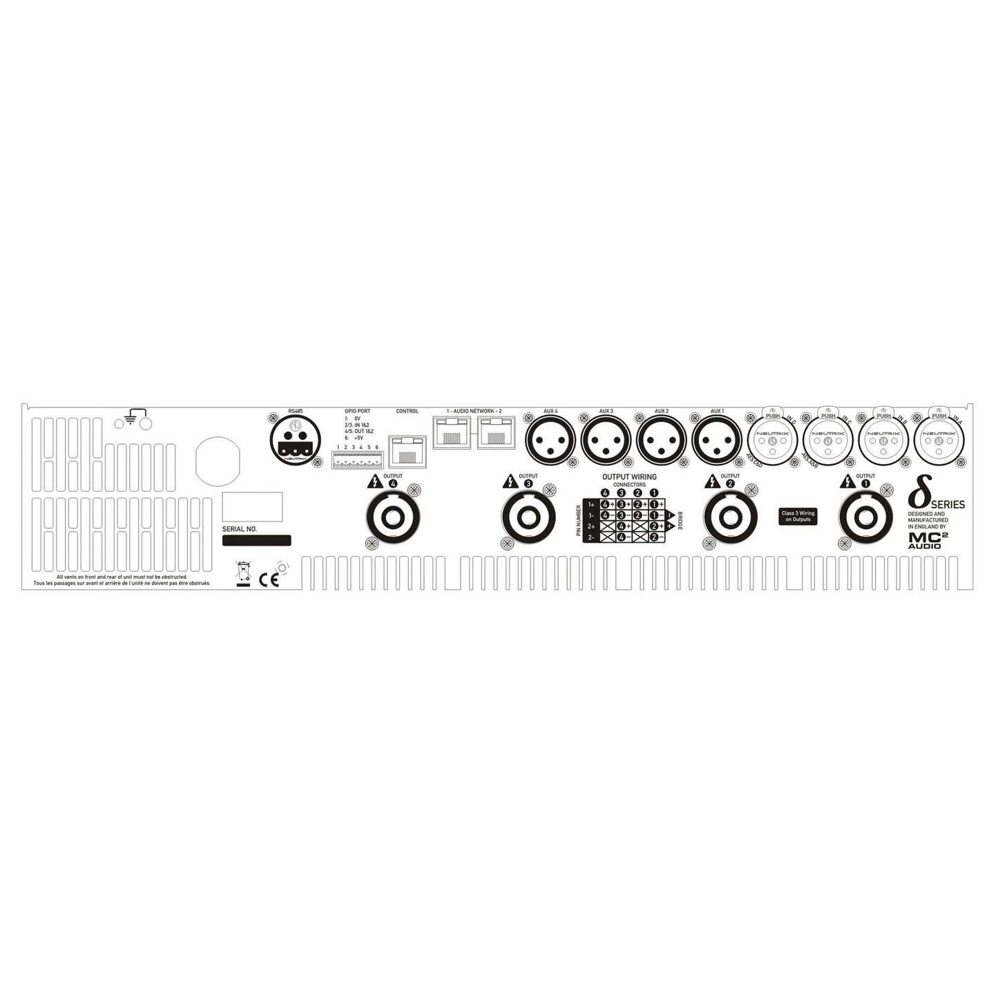 Danley D14K4-DSP 4-Channel Amplifier with DSP
