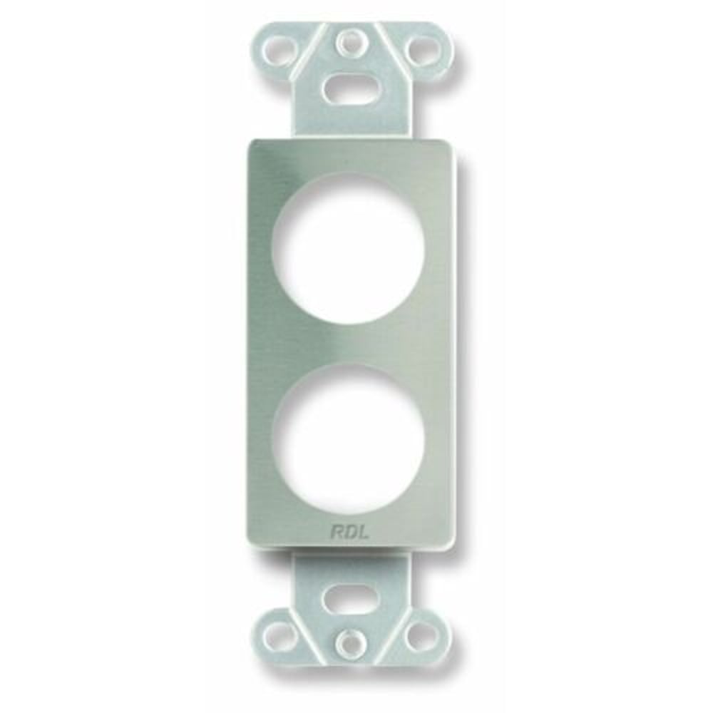RDL DS-D2 Double Plate For Standard And Specialty Connectors-Stainless