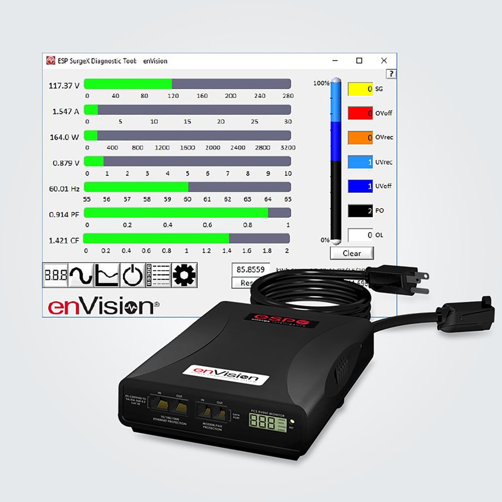 SurgeX EV-20820 IC Ac Diagnostic And Scope Meter Tool, Interface Cable Included