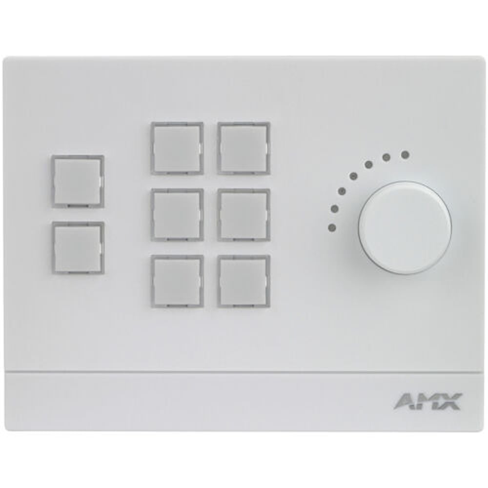 AMX FG5793-08L-W Mkp-108 8 Button Massio Keypad With Knob