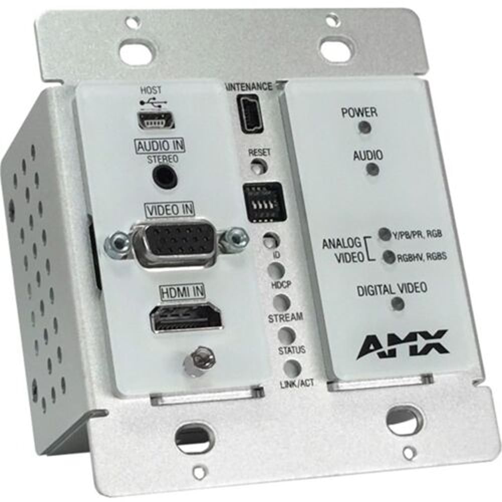 AMX FGN1115-WP-WH Svsi Decor Style Wallplate Minimal Compression Video Over Ip Encoder