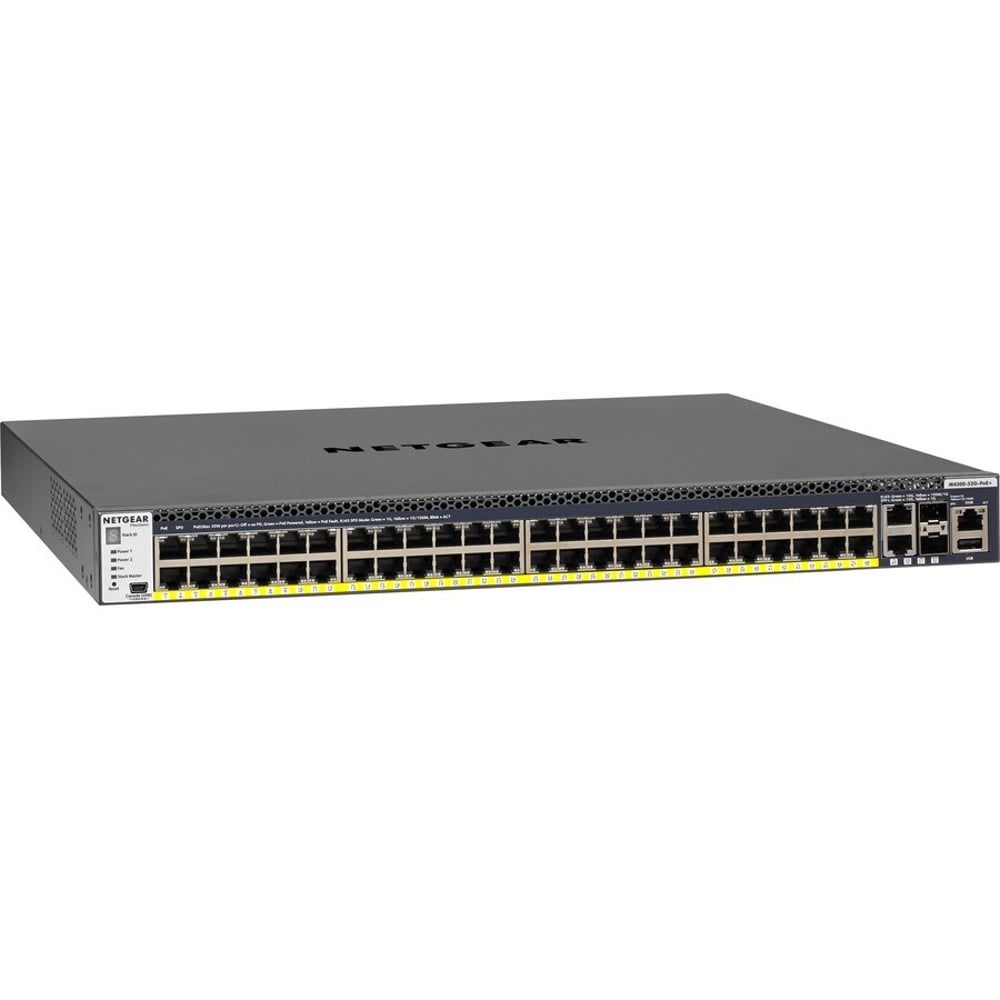 NETGEAR GSM4352PA-100NES M4300-52G-Poe+ Managed Swch Aps550W