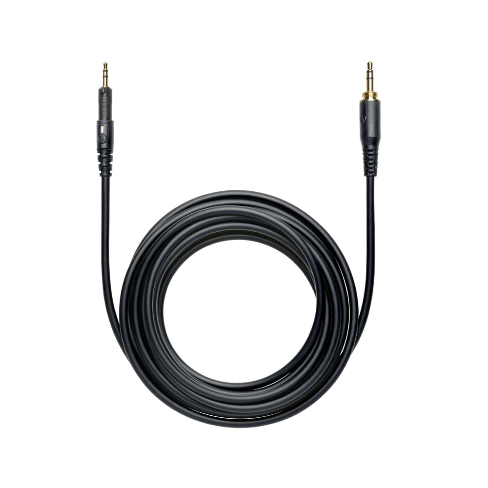 Audio-Technica HP-LC 3 M (9.8') Straight (Black), Replacement Cablefor Ath-M40X And Ath-M50X. Includes