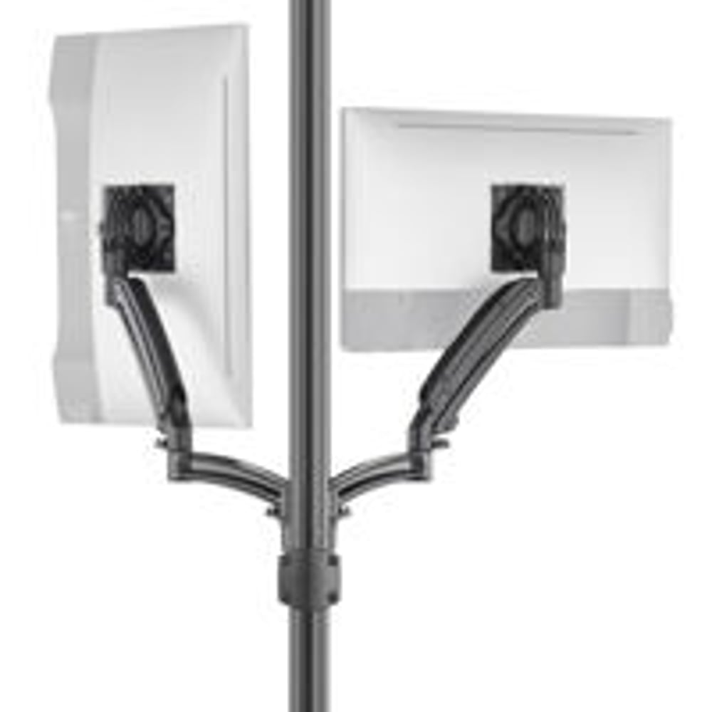 Chief K1P220BXRH K1 Pole Mount Dual Display Dual 2L Arms Reduced Height Black