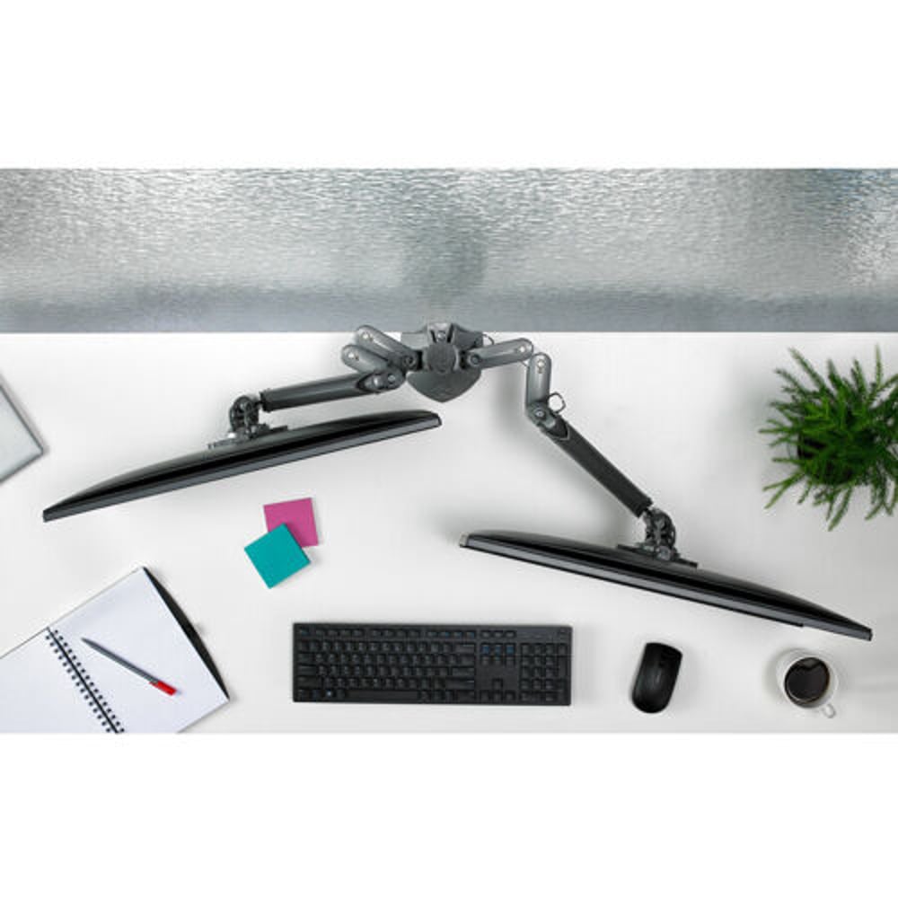 Chief KXC220B Kx Clmn Desk Mnt Dual 2L Arms Blk