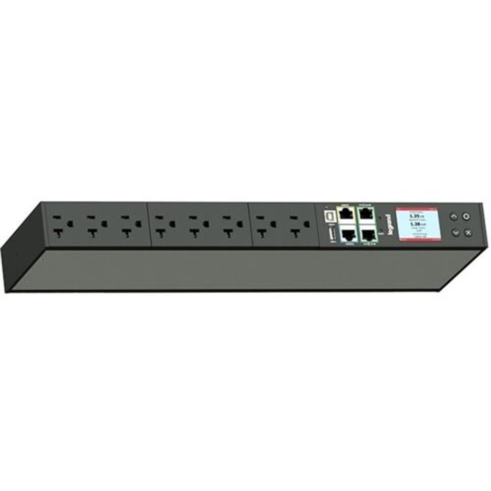 Middle Atlantic LP-41210 Network Metered 1Ru Pdu, 20A, 120V, 8 Outlet, Taa Compliant