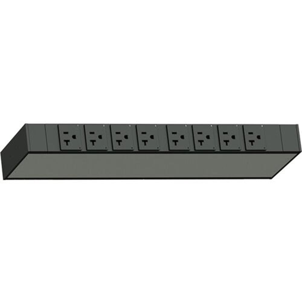 Middle Atlantic LP-61100 Network Switched Zeroru Pdu, 15A, 120V, 8 Outlet, Taa Compliant