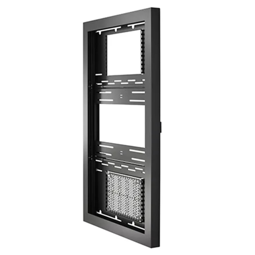 Chief LW55UBPG 55" Portrait On-Wall Kiosk W/Glass, Blk