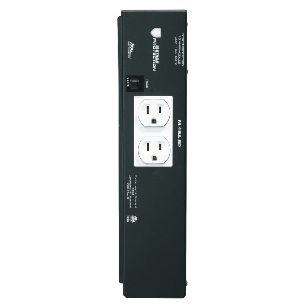 Middle Atlantic M-15A-SP Mpr 15A Raceway Module With Series Protection