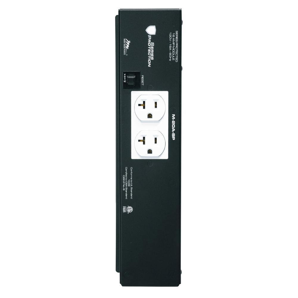 Middle Atlantic M-20A-SP Mpr 20A Raceway Module With Series Protection