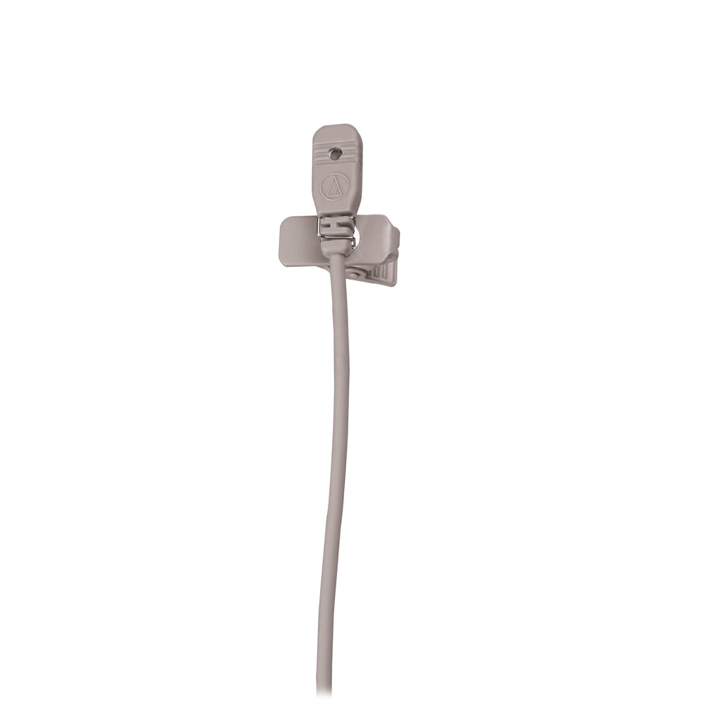 Audio-Technica MT830CW-TH Omnidirectional Condenser Lavalier Microphone With 55" Cable Terminated With Loc