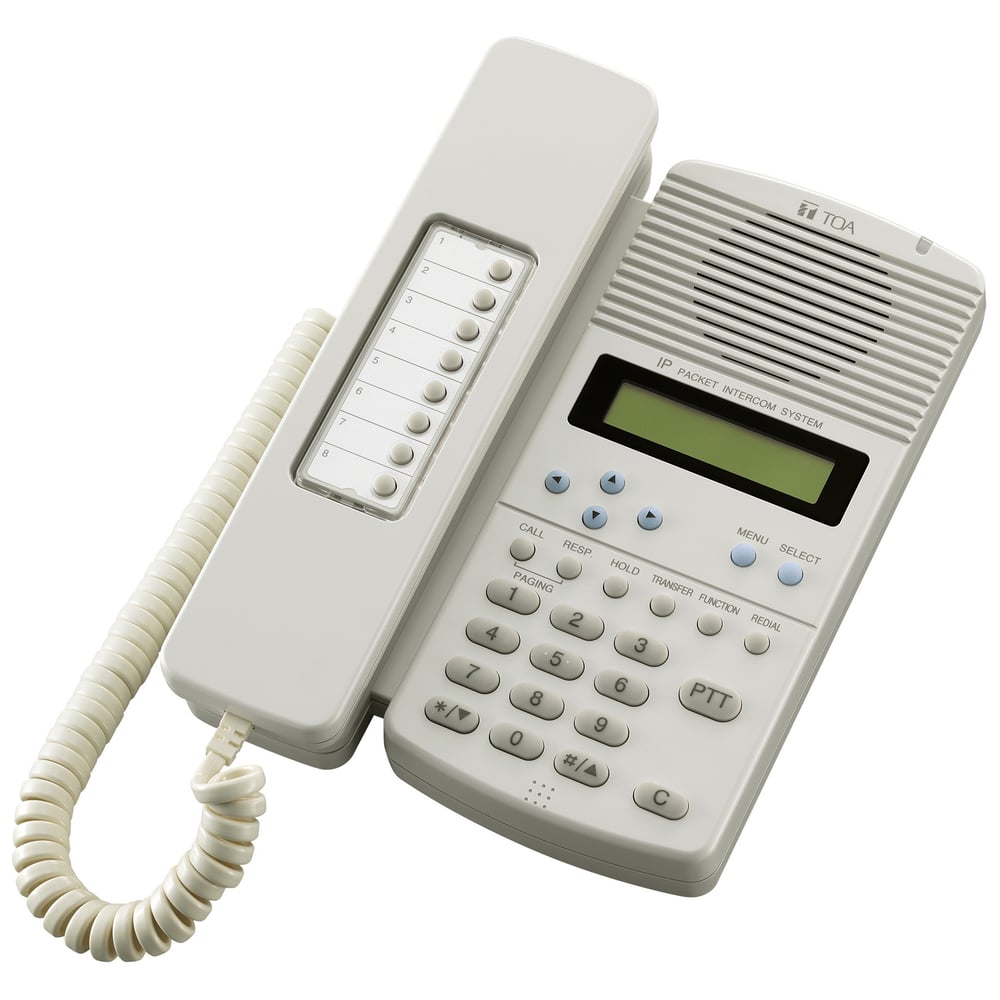 TOA N-8600MS Y Ip Master Station With Caller Id Display- Separate External Mic & Spkr J
