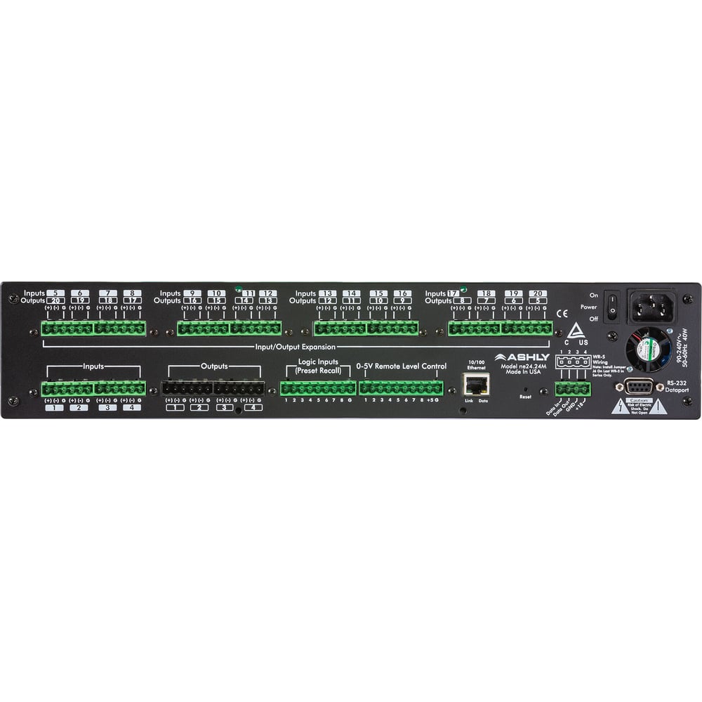 Ashly ne24.24mt (16x8) Protea Dsp Audio Matrix Processor 16-In X 8-Out