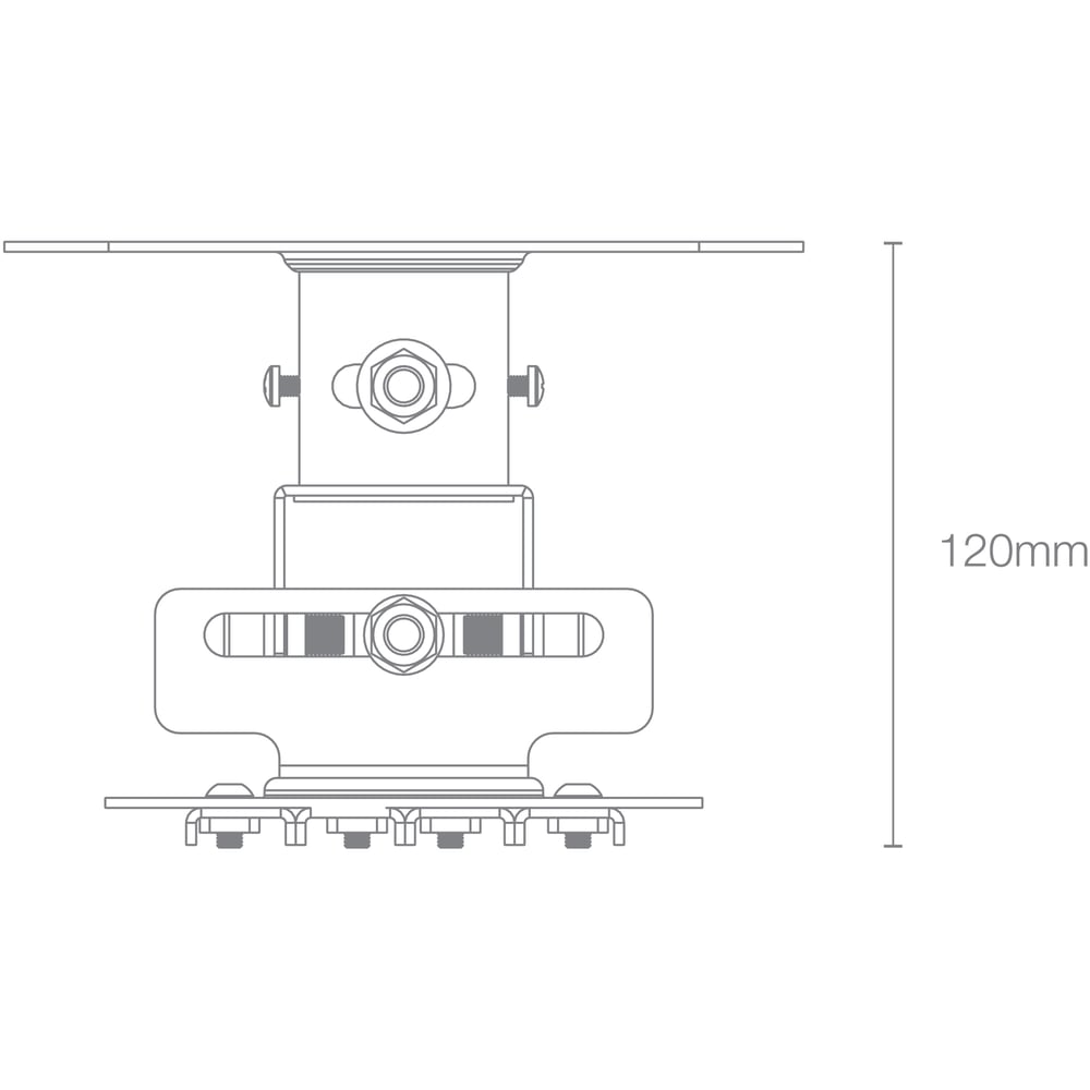 Optoma OCM818W-RU Low Profile Universal Ceiling Mount (White Color)