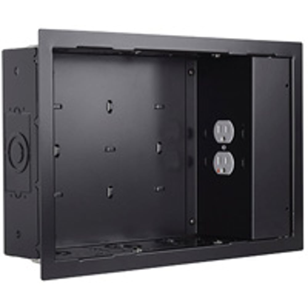 Chief PAC525FBP2 In-Wall Storage Box With 2 Receptacle Filter & Surge