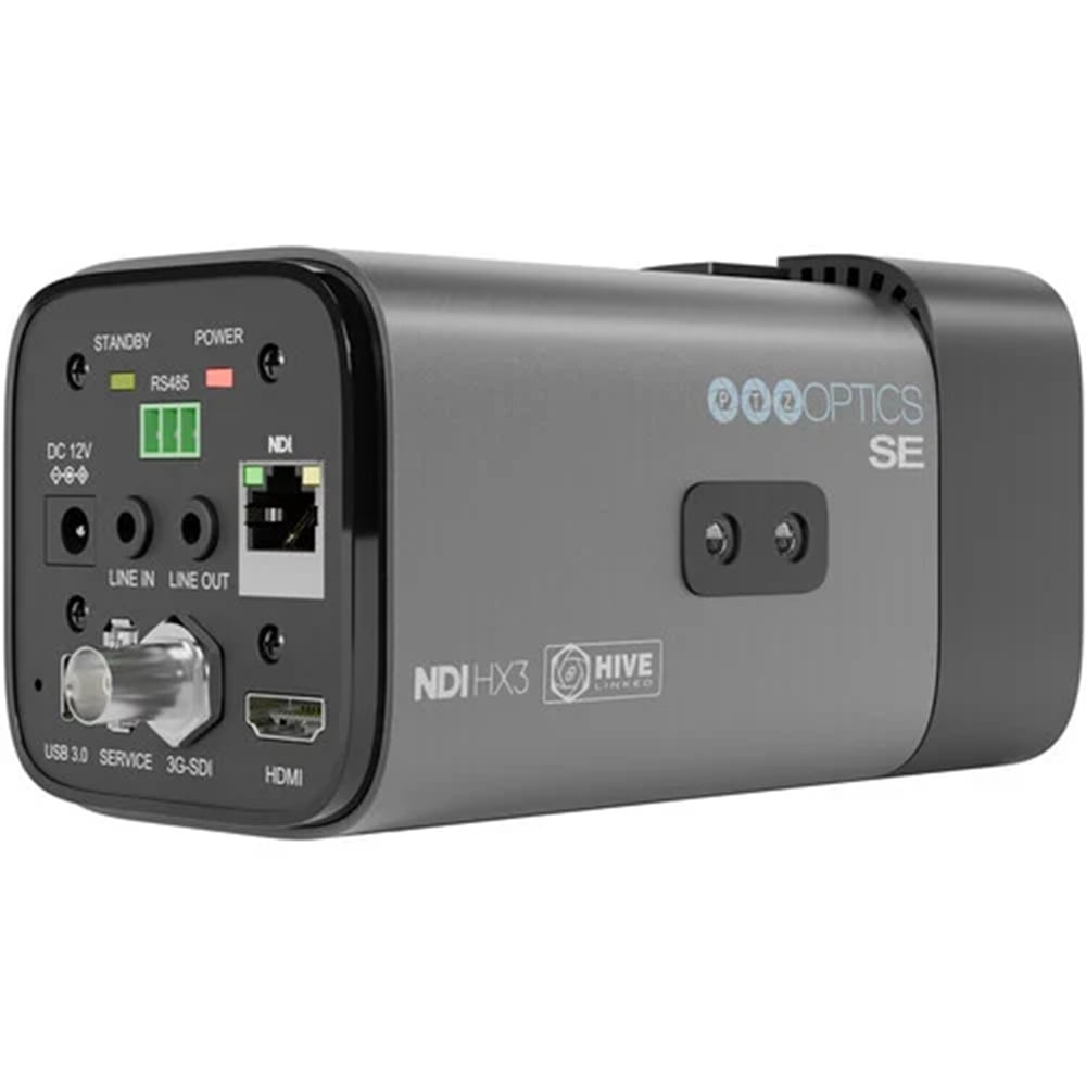 PTZOptics PT12X-STUDIO-SE-GY-G3 Studio Se, A Hive-Linked Camera Featuring 12X Optical Zoom